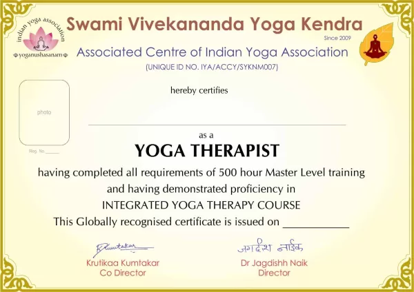 yoga therapy certificate